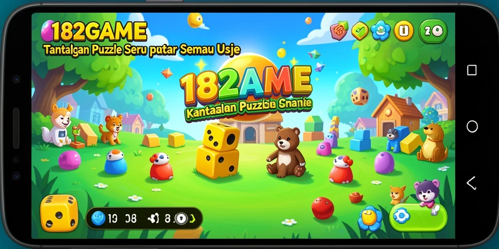 Tampilan gameplay seru dari 182GAME yang menantang keterampilan Puzzle Anda.