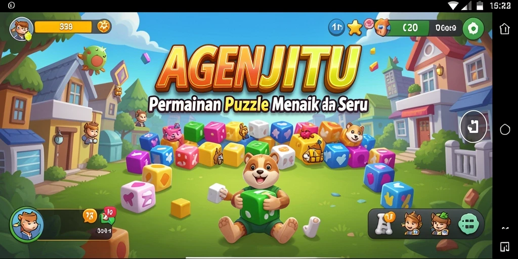 Screenshot AGENJITU menampilkan gameplay Puzzle yang seru dan menantang.