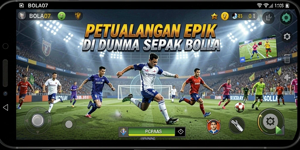 Tampilan gameplay <strong>BOLA07</strong> yang mendebarkan dan penuh aksi.