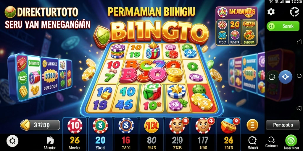 Screenshot Gameplay Bingo DIREKTURTOTO yang menarik dan interaktif.
