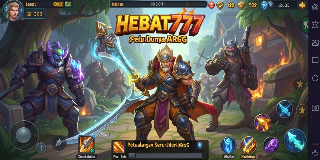 Tangkapan layar HEBAT777 menunjukkan aksi pertarungan seru dalam gameplay ARPG.