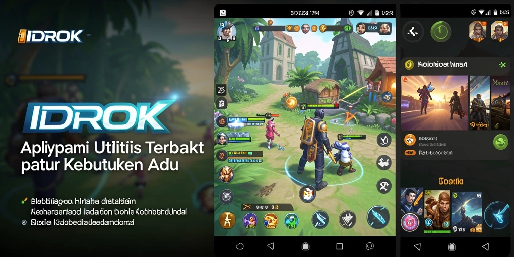 Screenshot utama IDROK menampilkan antarmuka aplikasi dengan fitur pengelolaan utilitas.