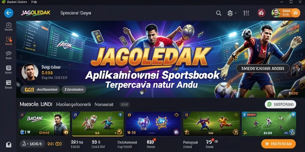 Screenshot gameplay <strong>JAGOLEDAK</strong> menampilkan antarmuka taruhan olahraga yang menarik.