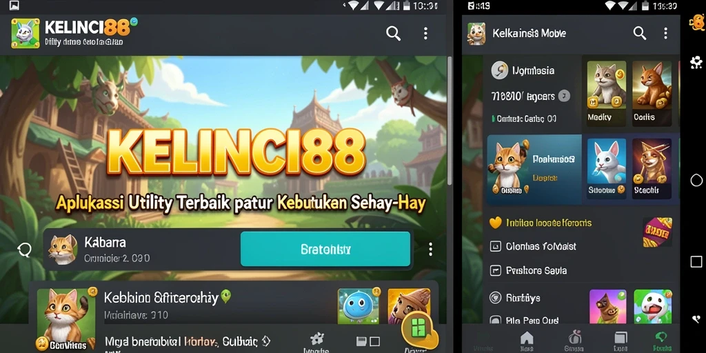 Tampilan antarmuka pengguna KELINCI88 yang sederhana dan efisien.