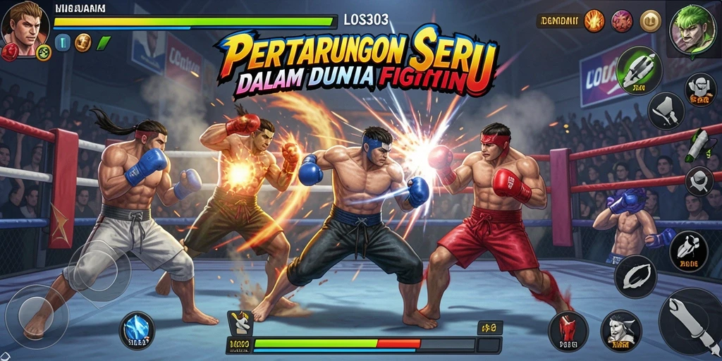 Tampilan gameplay pertarungan seru di LOS303 yang menghadirkan aksi mendebarkan.
