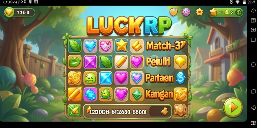 Tampilan gameplay seru dalam LUCKYRP dengan kombinasi warna menawan.
