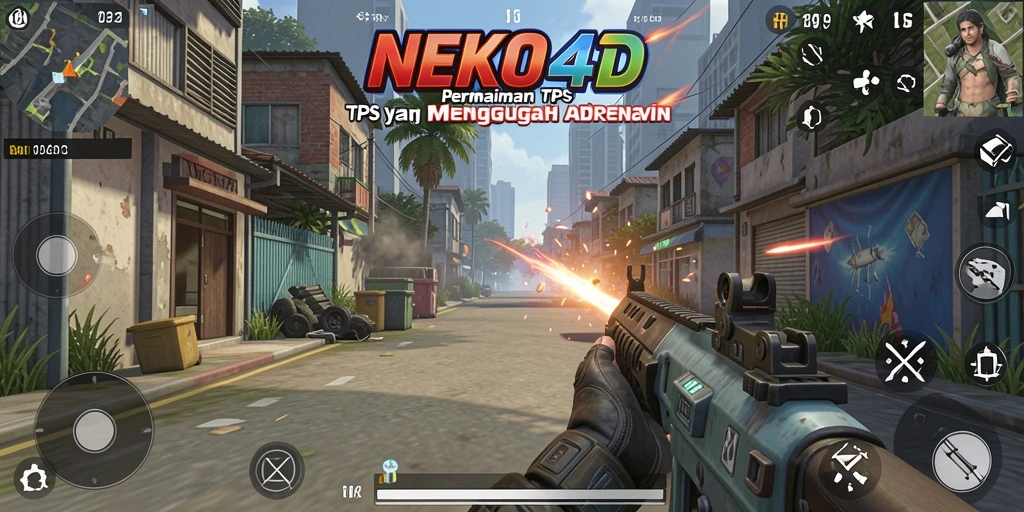 Tampilan aksi menarik dalam game TPS NEKO4D.