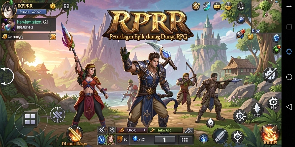 Tampilan RPG RPRR yang menakjubkan saat pertempuran.