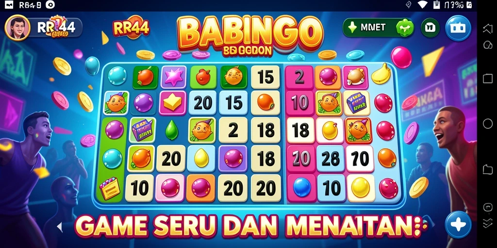 Screenshot gameplay RR44 menampilkan suasana seru permainan Bingo.