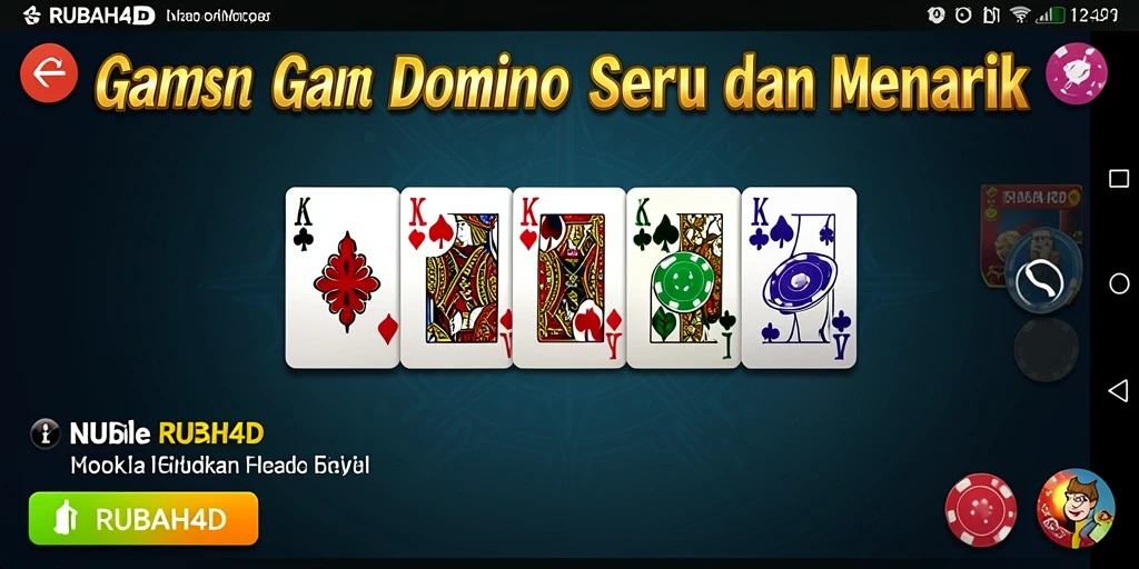 Screenshot gameplay <strong>RUBAH4D</strong> menunjukkan momen seru saat bermain Domino.