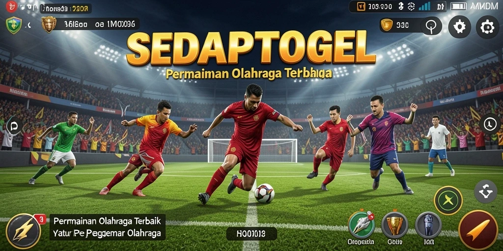 Tangkapan layar gameplay SEDAPTOGEL menampilkan aksi olahraga yang mendebarkan.