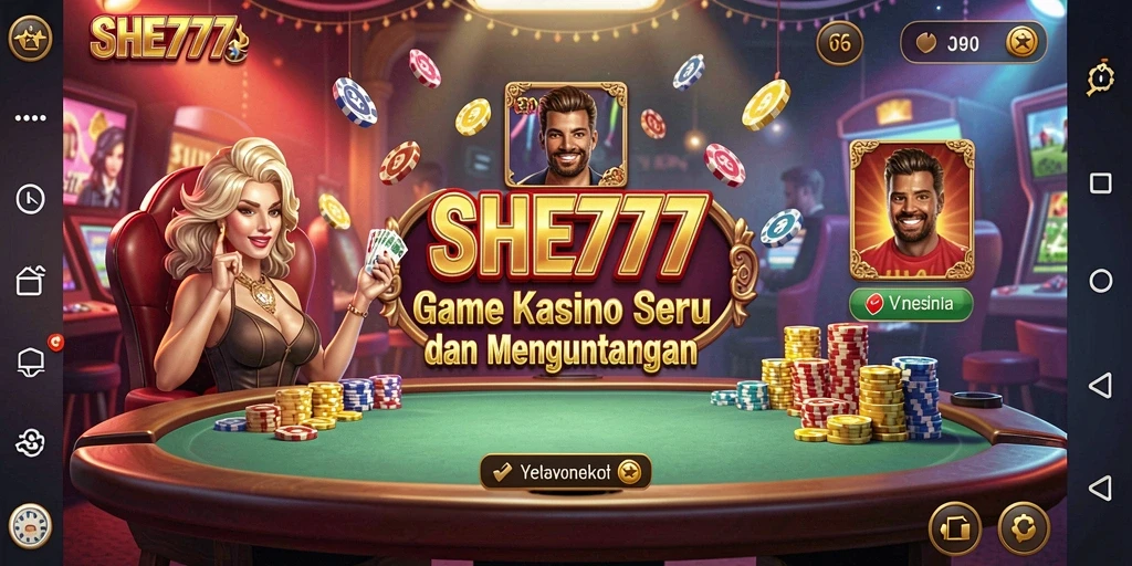 Gameplay SHE777 menampilkan berbagai permainan Kasino yang mengasyikkan.