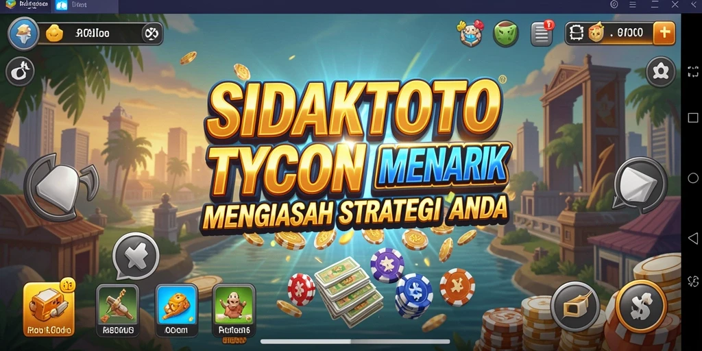 Tangkapan layar gameplay <strong>SIDAKTOTO</strong> menampilkan keseruan pengelolaan usaha.