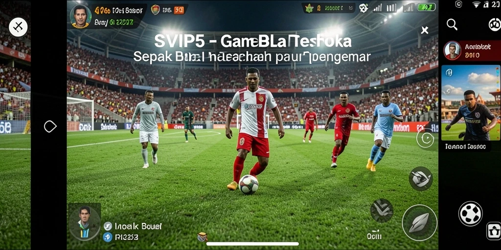 Tampilan gameplay menakjubkan dari SVIP5 dengan aksi sepak bola yang intens.