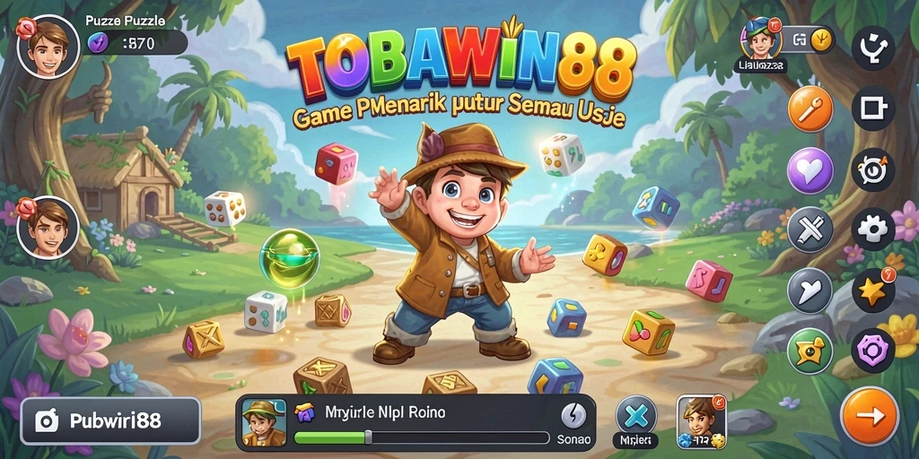 Tampilan gameplay TOBAWIN88 yang mengasyikkan dan penuh warna.