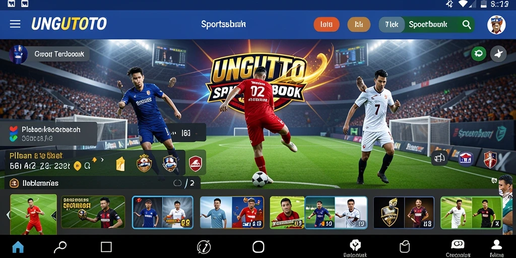 Tampilan menarik dari gameplay Sportsbook UNGUTOTO dengan banyak pilihan taruhan.