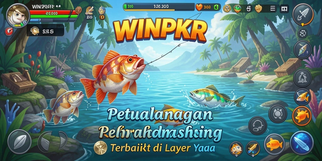Gameplay memancing yang seru dan mendebarkan di WINPKR.